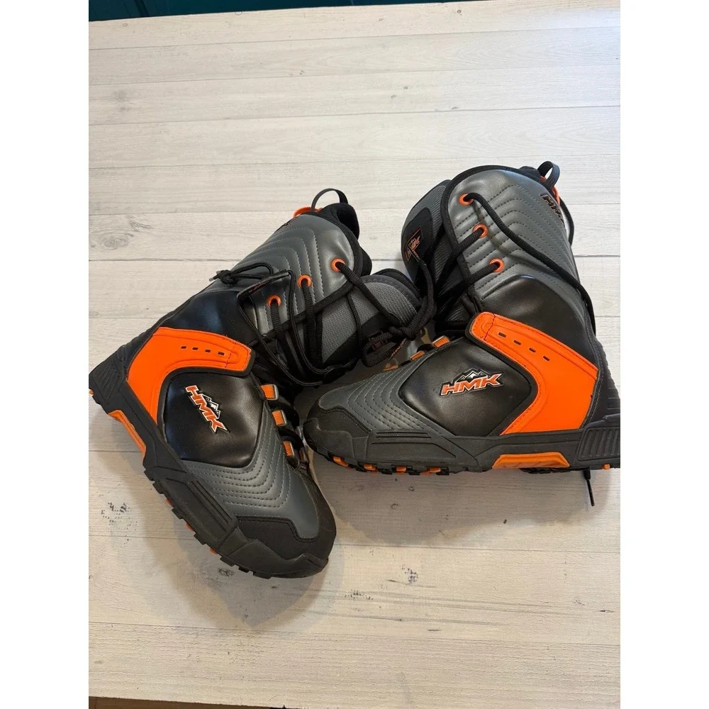 HMK Highmark 4 Snowmobile Boots Men's Size‎ 8 Black Orange